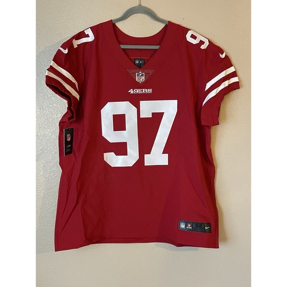 Men's 2XL NWT San Francisco 49ers Nick Bosa #97 Nike‎ Vapor Elite Jersey Red